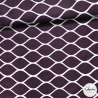 Bawełna 220 cm wzór geometryczny purpurowy